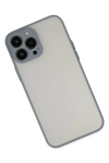 Apple iPhone 14 Pro Max Kılıf Montreal Silikon Kapak - Gri
