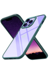 Apple iPhone 14 Pro Max Kılıf Power Silikon - Koyu Yeşil