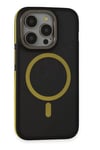 Apple iPhone 14 Pro Max Kılıf Rocky Magsafe Kapak - Siyah-Sarı