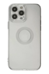 Apple iPhone 14 Pro Max Kılıf Santa Lens Silikon - Şeffaf