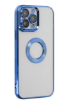 Apple iPhone 14 Pro Max Kılıf Slot Silikon - Mavi