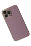 Apple iPhone 14 Pro Max Kılıf Volet Silikon - Mor