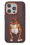 Apple iPhone 14 Pro Max Perma Desenli Kapak - Kahverengi