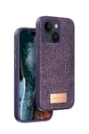 Apple iPhone 15 Bright Simli Kapak - Derin Mor