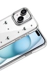 Apple iPhone 15 Fiyonk Desenli Kapak - Desen 1