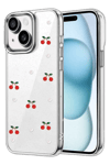 Apple iPhone 15 Fiyonk Desenli Kapak - Desen 9