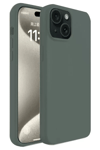 Apple iPhone 15 Kılıf First Silikon - Koyu Yeşil