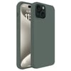 Apple iPhone 15 Kılıf First Silikon - Koyu Yeşil