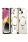 Apple iPhone 15 Kılıf Kross Magneticsafe Kapak - Gold