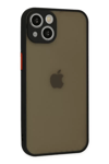 Apple iPhone 15 Kılıf Montreal Silikon Kapak - Siyah