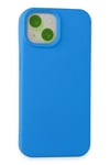 Apple iPhone 15 Kılıf Nano içi Kadife Silikon - Mavi
