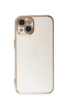 Apple iPhone 15 Kılıf Volet Silikon - Beyaz