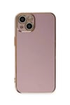 Apple iPhone 15 Kılıf Volet Silikon - Mor