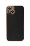 Apple iPhone 15 Kılıf Volet Silikon - Siyah