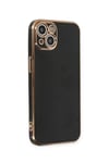 Apple iPhone 15 Kılıf Volet Silikon - Siyah