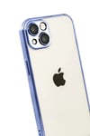 Apple iPhone 15 Lensli Silikon - Açık Mavi