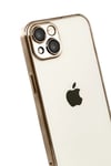 Apple iPhone 15 Lensli Silikon - Çöl Titanyum