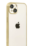 Apple iPhone 15 Lensli Silikon - Gold