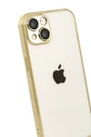 Apple iPhone 15 Lensli Silikon - Gold