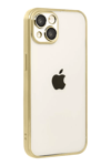 Apple iPhone 15 Lensli Silikon - Gold