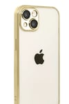 Apple iPhone 15 Lensli Silikon - Gold