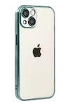 Apple iPhone 15 Lensli Silikon - Yeşil