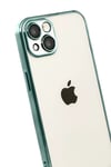 Apple iPhone 15 Lensli Silikon - Yeşil
