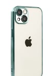 Apple iPhone 15 Lensli Silikon - Yeşil