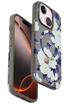 Apple iPhone 15 Plus Flower Series Magsafe Kapak - Gri