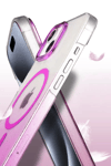 Apple iPhone 15 Plus Glossy Magsafe Kapak - Mavi