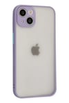 Apple iPhone 15 Plus Kılıf Montreal Silikon Kapak - Mor