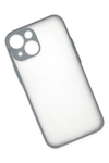 Apple iPhone 15 Plus Kılıf Montreal Silikon Kapak - Gri
