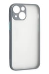 Apple iPhone 15 Plus Kılıf Montreal Silikon Kapak - Gri