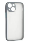 Apple iPhone 15 Plus Kılıf Montreal Silikon Kapak - Gri
