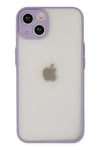 Apple iPhone 15 Plus Kılıf Montreal Silikon Kapak - Mor