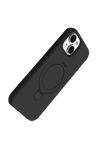 Apple iPhone 15 Plus Regal Magsafe Standlı Kapak - Siyah