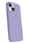 Apple iPhone 15 Plus Regal Magsafe Standlı Kapak - Lila