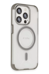 Apple iPhone 15 Pro Hilton Magsafe Kapak - Titan Gri