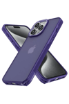 Apple iPhone 15 Pro Kılıf Elegant Kapak - Derin Mor