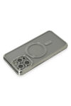 Apple iPhone 15 Pro Kılıf Joke Simli Magneticsafe Kılıf - Gri