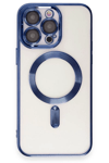 Apple iPhone 15 Pro Kılıf Kross Magneticsafe Kapak - Lacivert