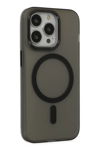 Apple iPhone 15 Pro Kılıf Lodos Magneticsafe Mat Kapak - Siyah