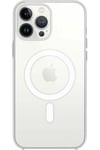 Apple iPhone 15 Pro Kılıf Magneticsafe Şeffaf Silikon - Şeffaf