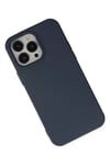 Apple iPhone 15 Pro Kılıf Nano içi Kadife Silikon - Lacivert