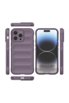 Apple iPhone 15 Pro Kılıf Optimum Silikon - Mor