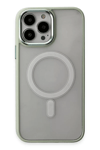 Apple iPhone 15 Pro Kılıf Room Magneticsafe Silikon - Su Yeşili