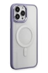 Apple iPhone 15 Pro Kılıf Room Magneticsafe Silikon - Lila