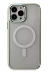 Apple iPhone 15 Pro Kılıf Room Magneticsafe Silikon - Su Yeşili