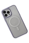 Apple iPhone 15 Pro Kılıf Room Magneticsafe Silikon - Lila