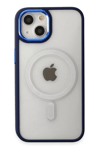 Apple iPhone 15 Pro Kılıf Room Magneticsafe Silikon - Lacivert